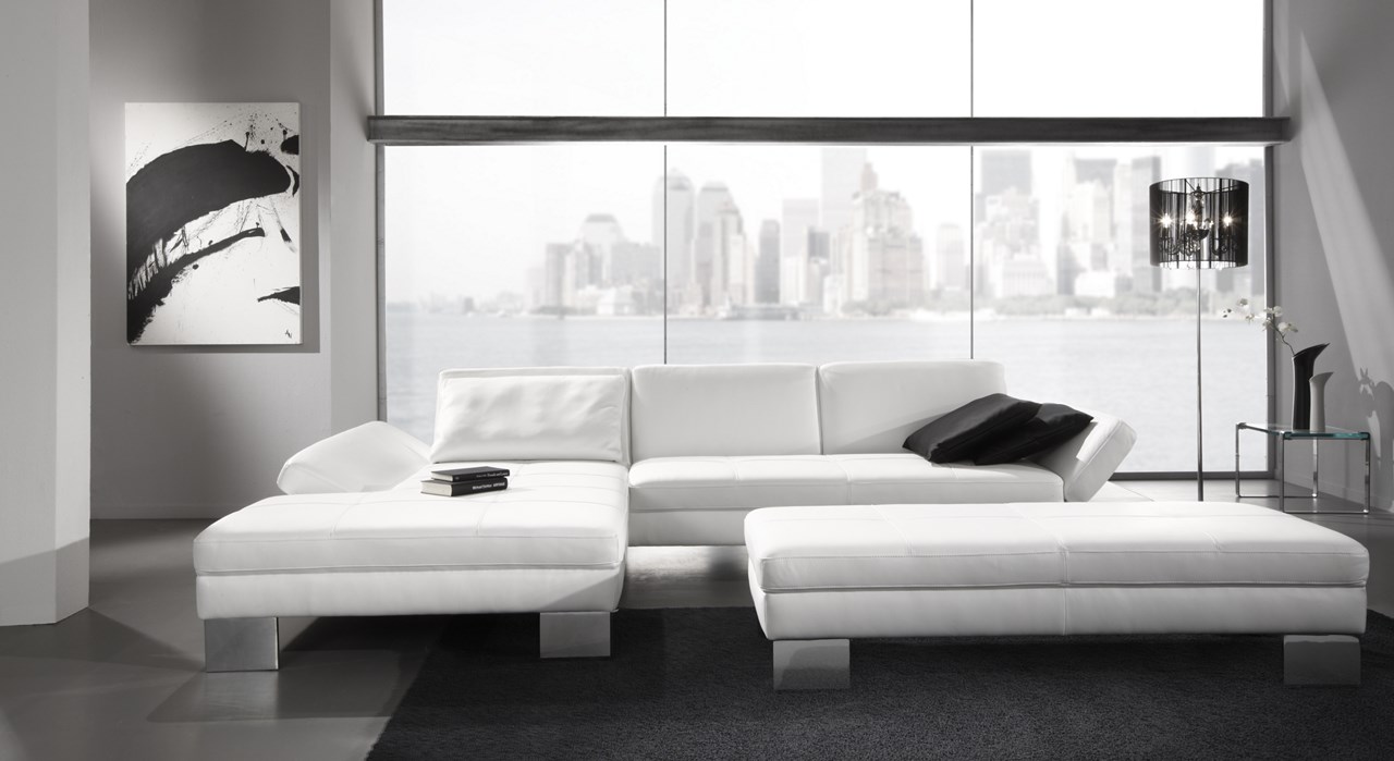 Le canape en cuir blanc pour une decoration epuree blog de seanroyale