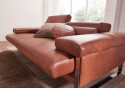 Canapé contemporain 2,5 places DREAMLINE en cuir ou tissu