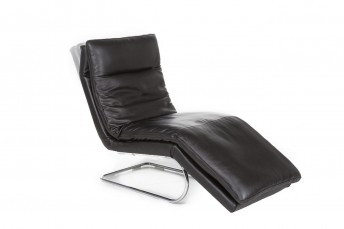 Chaise longue relax ABSOLUTE en cuir ou tissu