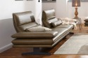 Canapé ALWIN.C 3 places profondeur réglable design contemporain cuir ou tissu