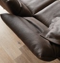 Canapé design EVANS.PM.ULTRA 2.5 places, dossiers inclinables cuir taureau épais