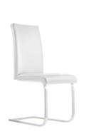 Chaise LOFTY.M : lot de 4 chaises design 4 pieds ou luge cuir ou tissu