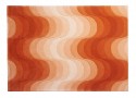 Tapis WAVE VERPAN orange de Verner PANTON en laine