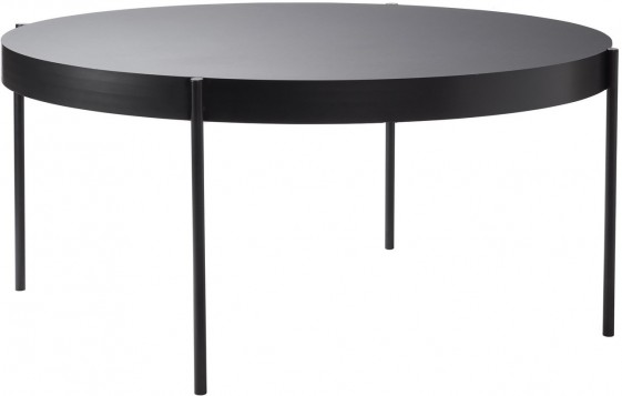 Grande table ronde SERIES 430 noire diamètre 160 cm, Verpan 