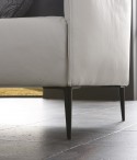Grand canapé compact 3 places DIXIE.MISS en cuir ou tissu
