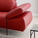Canapé d’angle design 3.5 places MAN.FLEX avec chaise longue XL, profondeur d’assise modifiable électrique