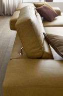 ARMOND.D, canapé angle cuir chaise longue large