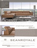 Canapé 4,5 places design en cuir d'angle BJBent