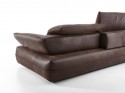 BLOATY.SR, canapé d’angle 3 places, profondeur d’assise modifiable, chaise longue large cuir ou tissu