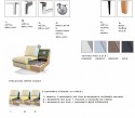 Canapé 3 places ICON terminaison Ottomane design cuir ou tissu