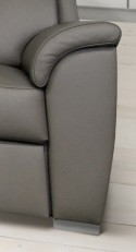 Canapé d'angle Shane avec chaise longue 3,5 places cuir