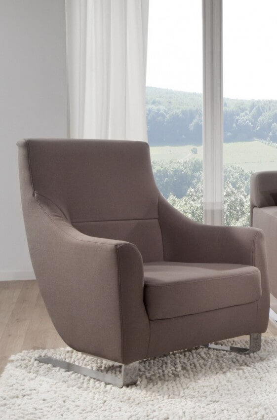 buddy, fauteuil design cuir ou tissu