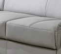 Canapé d'angle 4 places Karven cuir ou tissu
