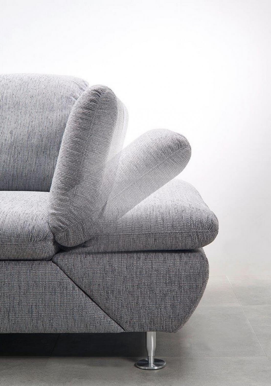 LINEFLEX, canapé 2 places cuir ou tissu, dossiers réglables, appuietête SEANROYALE