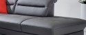 AFFEC.X canapé d'angle cuir ou tissu 5 places design