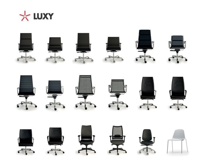 Fauteuil de bureau noir et de direction en stock